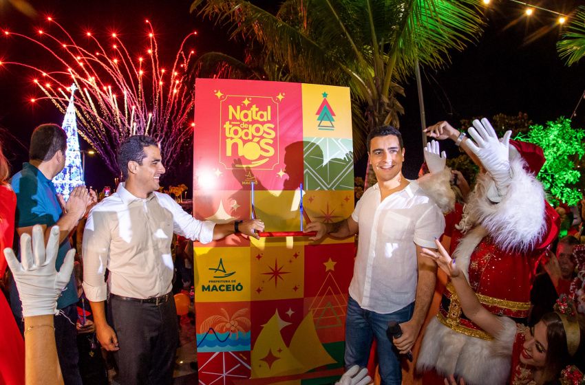 Prefeito JHC abre oficialmente o Natal em Maceió