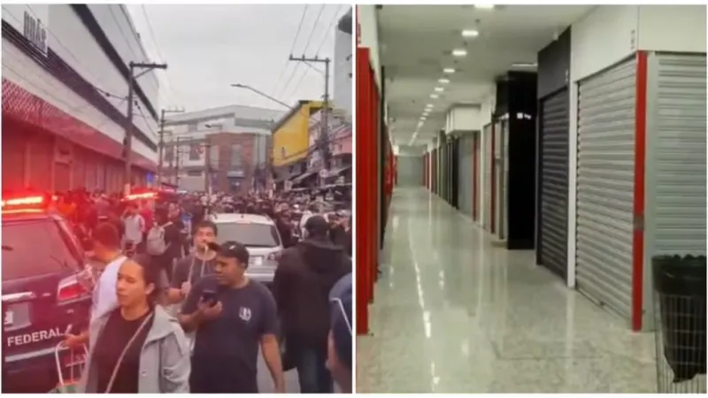 Megaoperação da Receita Federal fecha dois shoppings no Brás atrás de produtos falsificados