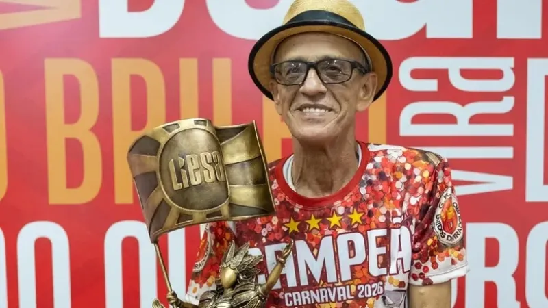 Após título da Viradouro, Mestre Ciça faz promessa: ‘Vou parar de fumar’