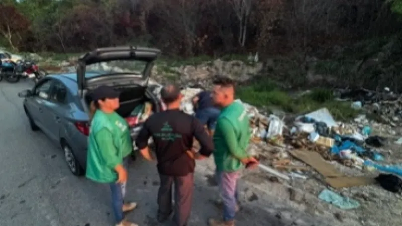 Operação Cidade Limpa coíbe descarte irregular de entulhos no bairro do São Jorge
