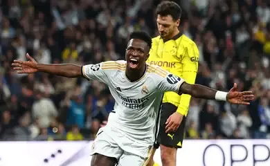 Vini Jr é eleito o melhor jogador da Champions