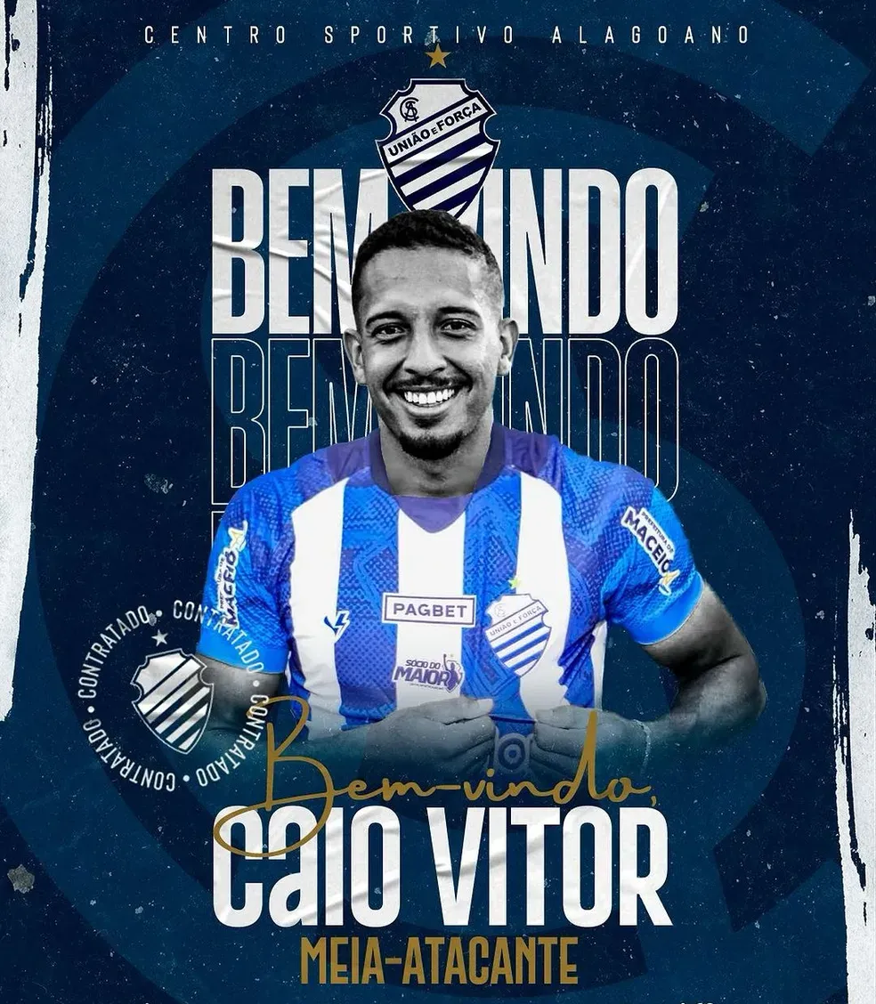 CSA anuncia meia-atacante Caio Vitor, ex-Volta Redonda