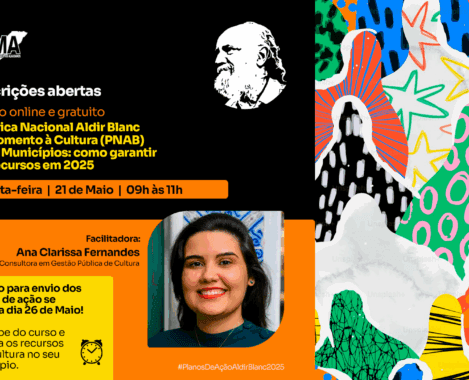 AMA abre inscrições para curso online sobre elaboração dos Planos de Ação da Lei Aldir Blanc