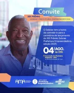 AMA será palco para lançamento do XIII Prêmio Sebrae Prefeitura Empreendedora