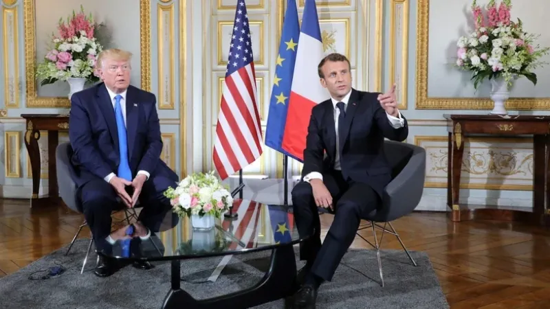 Trump compartilha mensagem de Macron oferecendo cúpula do G7