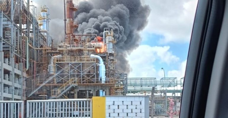 Braskem registra incêndio e explosão 