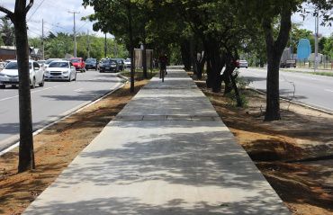 Obra do primeiro trecho da ciclovia da Durval de Góes Monteiro está em conclusão