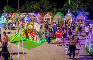 Vila da Páscoa une religião e doçura para adultos e crianças na Praça Multieventos