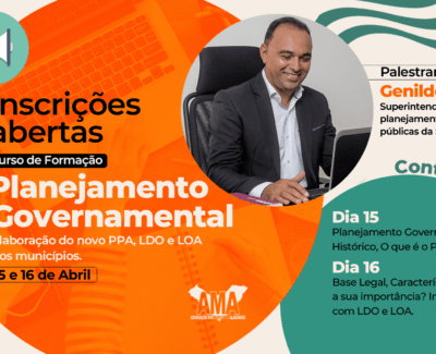 AMA abre inscrições para curso sobre Planejamento Governamental nos municípios