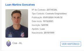 Luan Martins é regularizado, e CSA tem uma dúvida no meio-campo para pegar o Iguatu; veja o provável time