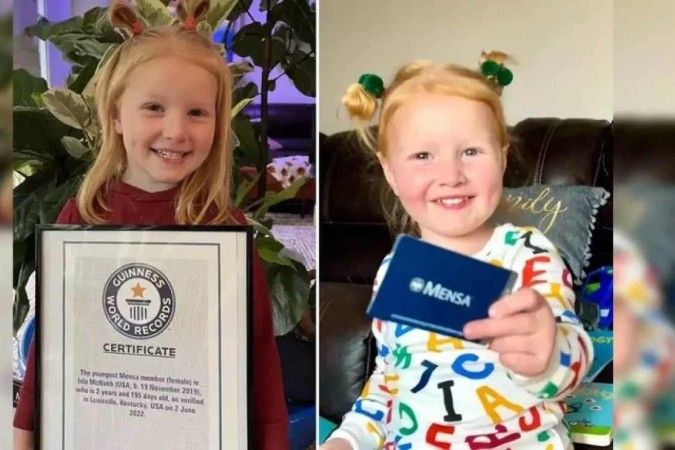 Menina de 2 anos é mais jovem aceita em sociedade de QI alto