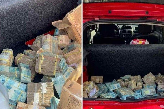 Policiais encontram R$ 1 milhão em porta-malas de carro abandonado