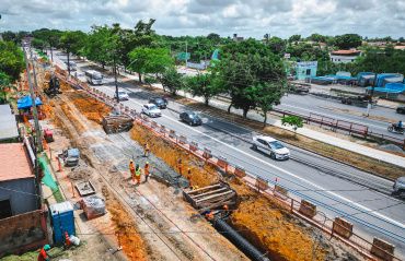 Parte alta vira um grande canteiro de obras com ações em vários bairros