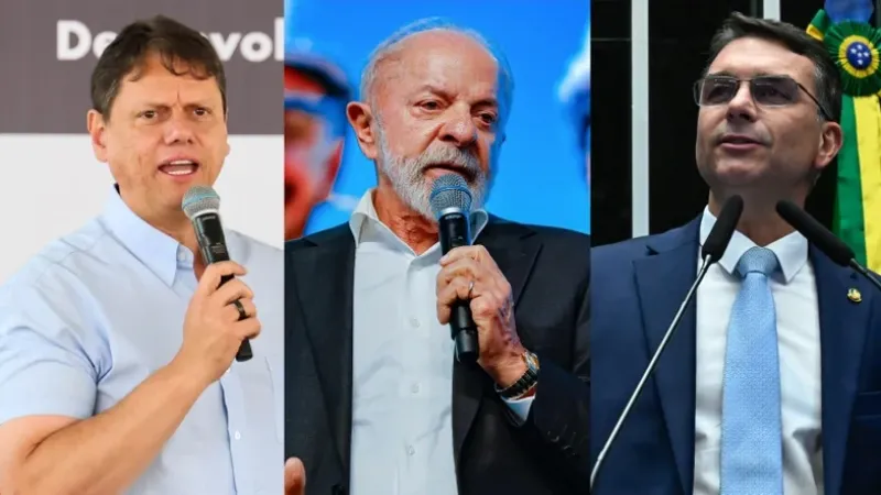 Lula empata tecnicamente com Flávio e Tarcísio no 2º turno