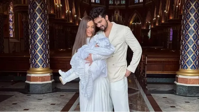 Luan Santana e Jade Magalhães batizam a 1ª filha, Serena, em Portugal