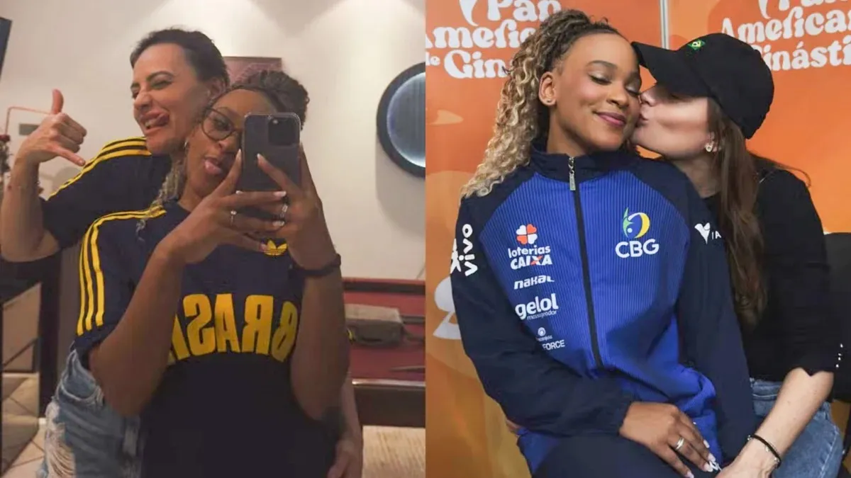 Rebeca Andrade aparece com empresária após equipe negar namoro
