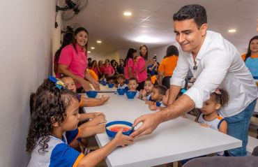 Primeira creche Gigantinhos abre as portas para 1.200 crianças da parte alta de Maceió