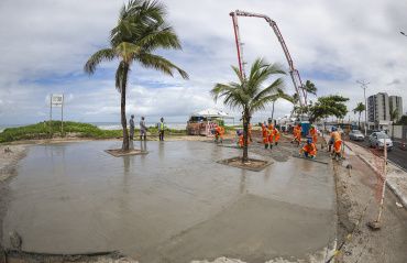Obras de reurbanização da Praia da Avenida estão em fase final