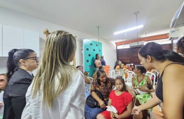 Saúde realiza ações de saúde bucal para crianças com Síndrome de Down