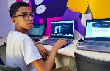 Moradores do Flexal participam de oficinas de tecnologia e empreendedorismo