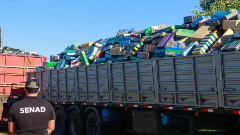 Paraguai faz maior apreensão de maconha da história na fronteira com Brasil