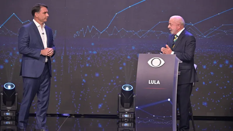 Lula e Flávio fazem primeiro debate das eleições na TV Band