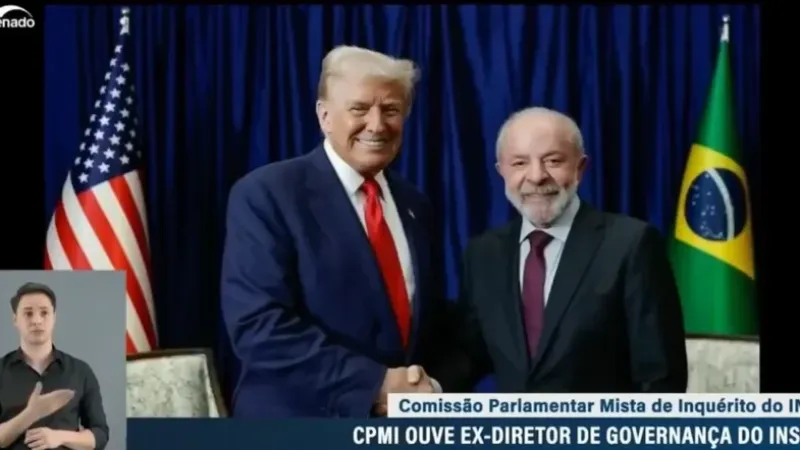 Deputado do PT provoca bolsonaristas e mostra foto de Lula com Trump na CPMI do INSS