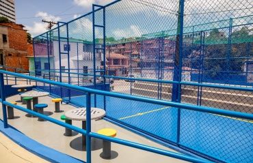 Praça na comunidade do Bolão tem obras de revitalização e requalificação concluídas pelo Brota na Grota