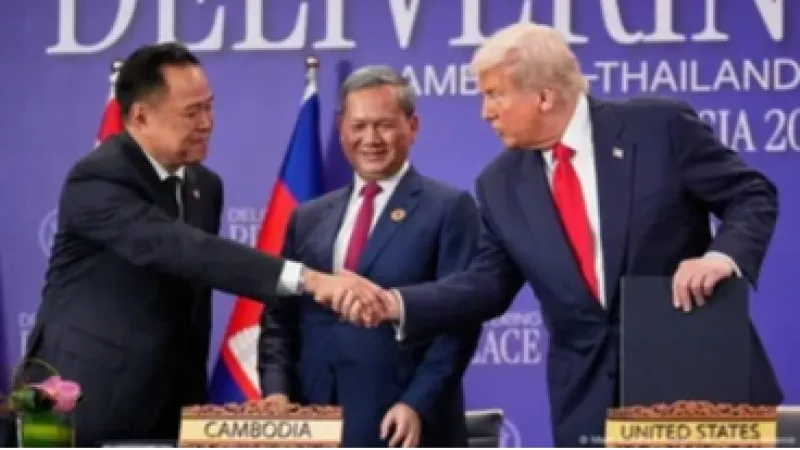 Tailândia e Camboja assinam novo cessar-fogo mediado por Trump