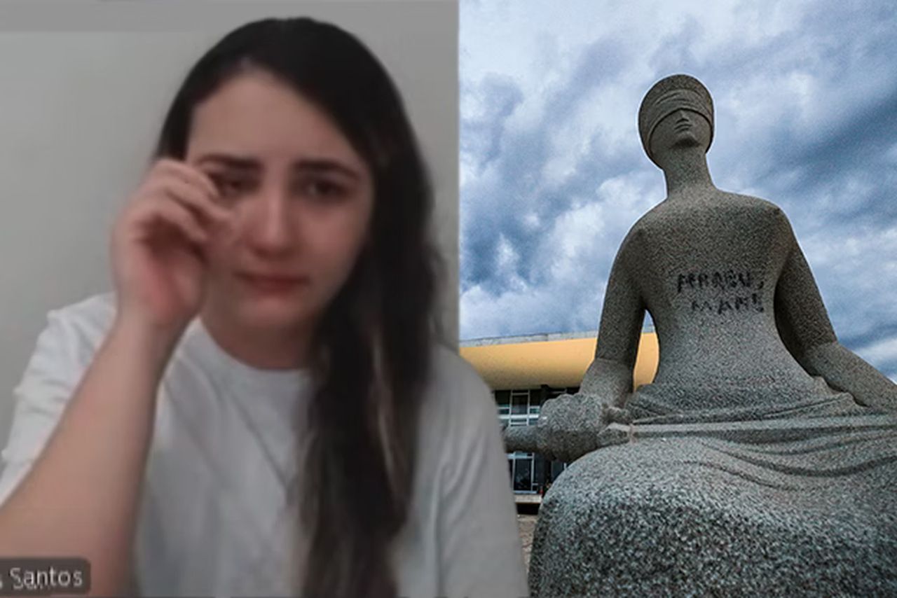 Mulher do “Perdeu, mané” chorou ao depor: “Nunca tinha ido a Brasília”