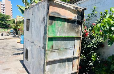 Ponto de Entrega Voluntária instalado no Corredor Vera Arruda é incendiado por vândalos