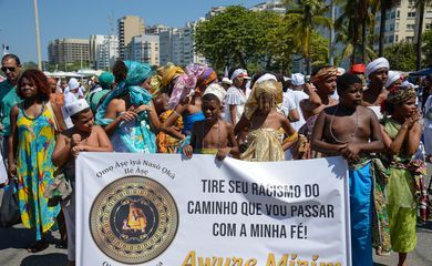 Ato em Copacabana pela liberdade religiosa lembra Mãe Bernadete
