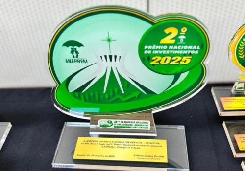 Alagoas conquista 1º lugar em Investimentos Previdenciários e recebe Selo Gestor Ouro de associação nacional