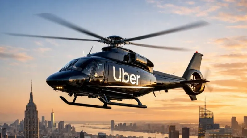 Uber de Helicóptero a partir de 2026!