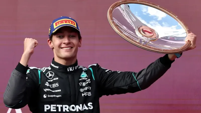 Russell vence GP da Austrália em dobradinha da Mercedes; Leclerc é 3º