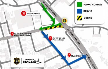 Obra de requalificação de via muda o trânsito em rua do Antares