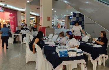 Ação educativa e testagem rápida mobilizaram população no final de semana