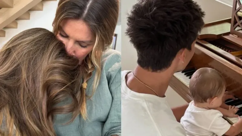 Gisele Bündchen compartilha registro raro com os filhos nas redes sociais