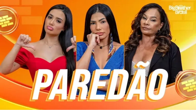 BBB26: Jordana, Marciele e Solange estão no paredão