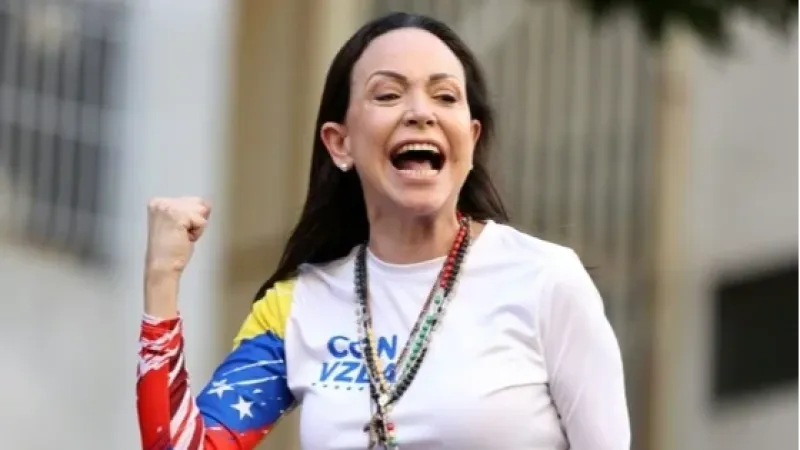 Líder da oposição venezuelana María Corina Machado ganha Nobel da Paz