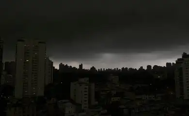 Temporal em SP derruba árvores e deixa moradores sem luz