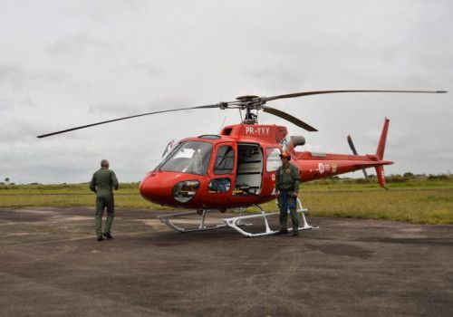 Enfermeiros e médicos do Samu realizam treinamento para atuar no Serviço Aeromédico