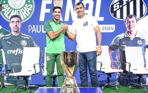Palmeiras e Santos confrontam estilos, estrelas e momentos opostos em final do Paulistão