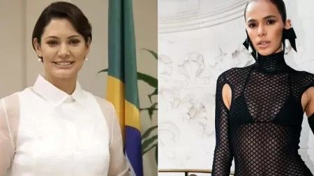 Michelle Bolsonaro detona look de Bruna Marquezine e web reage