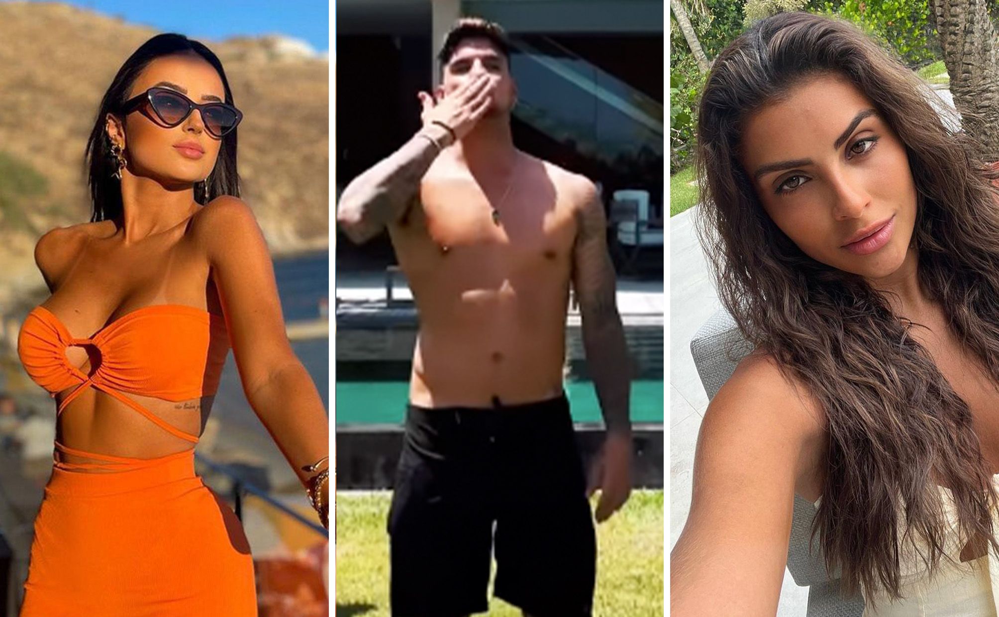 Gabriel Medina leva time de modelos para mansão