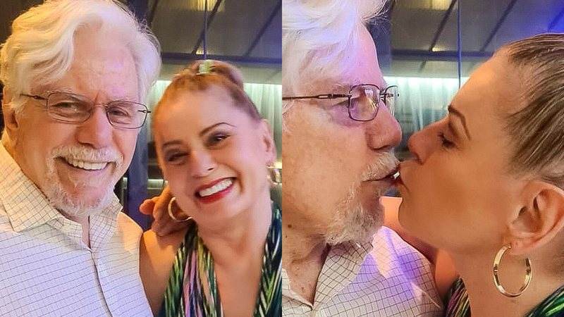 Vera Fischer mostra encontro com Reginaldo Faria