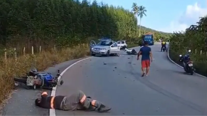 Samu atende vítimas de acidente com um morto e três feridos em Porto de Pedras