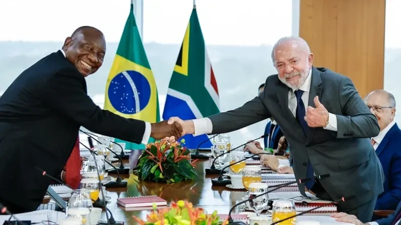 Lula recebe presidente da África do Sul para visita de Estado
