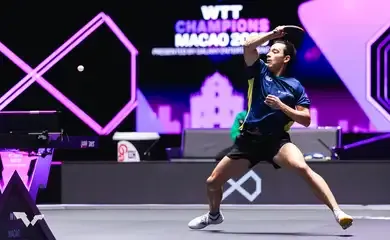 Hugo Calderano é vice-campeão do WTT Champions Macau