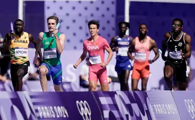 Brasil fica fora da final do revezamento 4x100m no atletismo em Paris